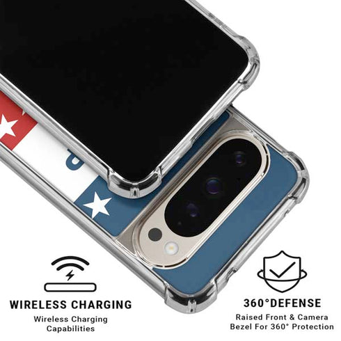 Trump 2020 Red White and Blue Pixel 9/9 Pro Clear Case